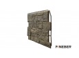 Фасадная панель FineBer, серия Дачный ТУФ 3D Дымчатый