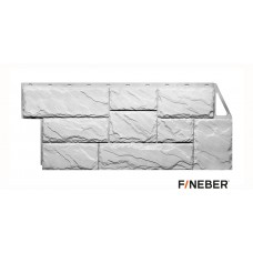 Фасадная панель Fineber Камень Крупный Мелованый Белый