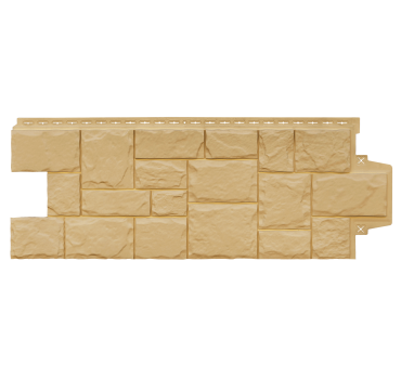 Фасадная панель Гранд Лайн Камень крупный Песочный