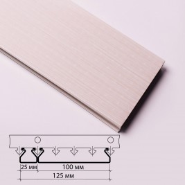 Реечный потолок Албес, S-дизайн А100AS Бледно-розовый штрих, 4м