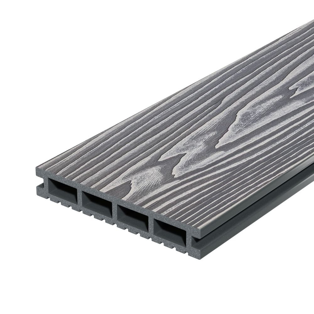 Купить террасную доску из ДПК Decking Urban (D) Дымчатый дуб | Серый, 3 ...