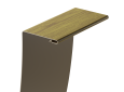 Универсальный околооконный профиль Docke (Дёке) LUX 89х254 мм, Миндаль