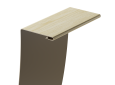 Универсальный околооконный профиль Docke (Дёке) LUX 89х254 мм, Зрелый каштан