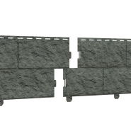 Фасадная панель Ю-пласт Стоун Хаус Камень (Изумрудный)